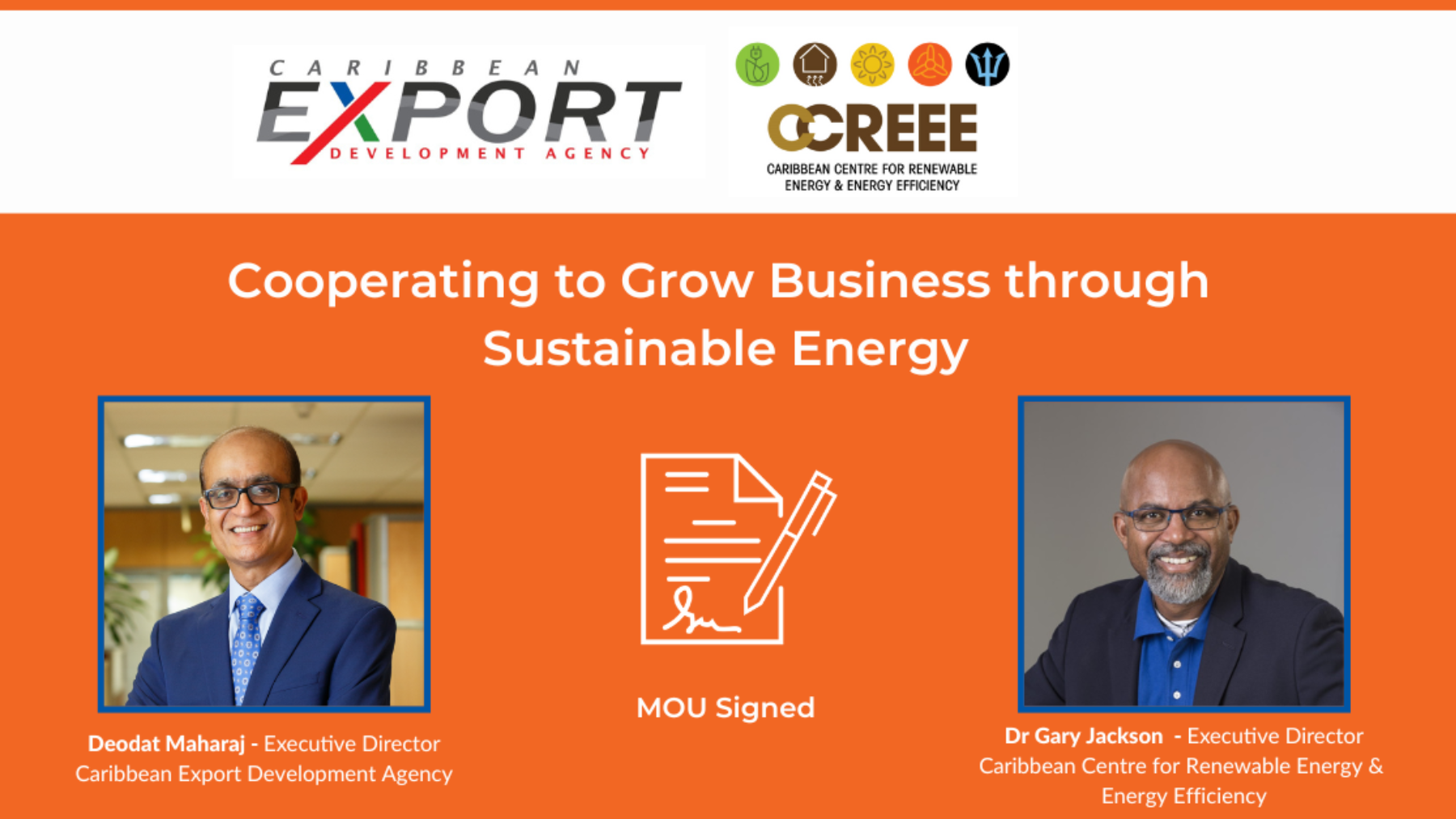 Caribbean Export y CCREEE cooperan para apoyar el desarrollo de la energía sostenible y crear empleo