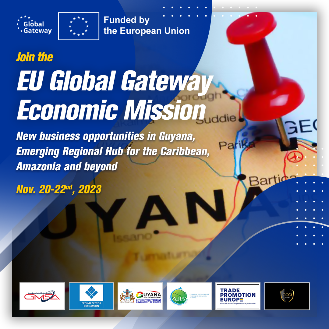 Economische missie van de EU naar Guyana om de mogelijkheden van de Global Gateway van de EU te belichten