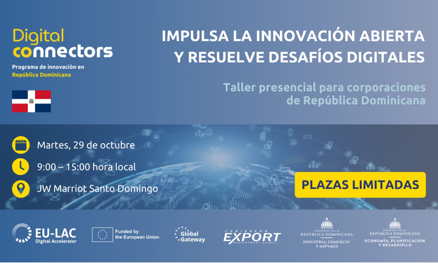 Taller Conectores Digitales: Impulsar la Innovación Abierta y Resolver los Retos Digitales de las Empresas en la República Dominicana