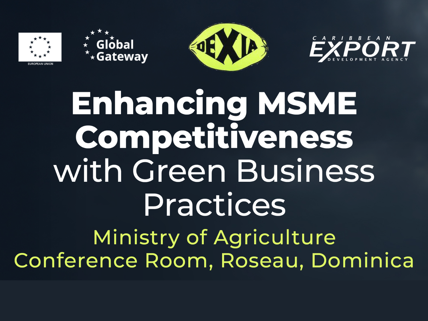 Enhancing MSME Competitiveness with Green Business Practices – Dominica