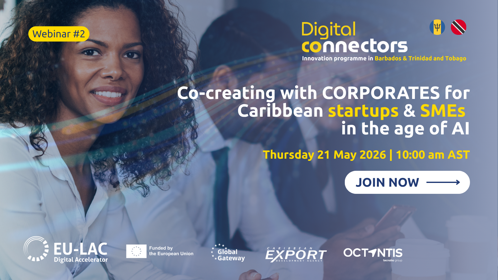 Digital Connectors Webinar – How corporates want to co-create with Caribbean startups & SMEs in the age of AI